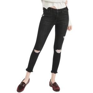Abercrombie & Fitch Harper Low Rise Ankle Black Women's Jeans 31/12R